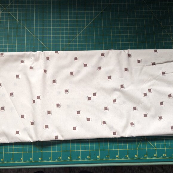 Cream Quilting Cotton with Retro 1960s Atomic Age Geometric Square Print - Picture 2 of 3